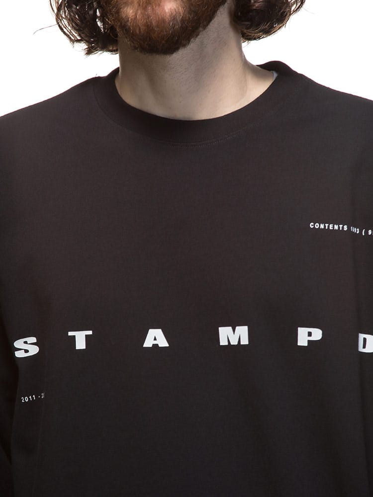 STAMPD (スタンプド) アームプリント クルーネック 長袖 Tシャツ 
