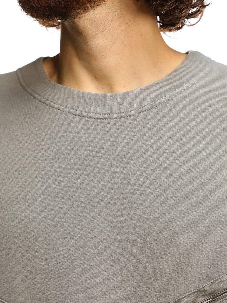 JIL SANDER (ジルサンダー) ジップポケット スウェット 半袖 Tシャツ 