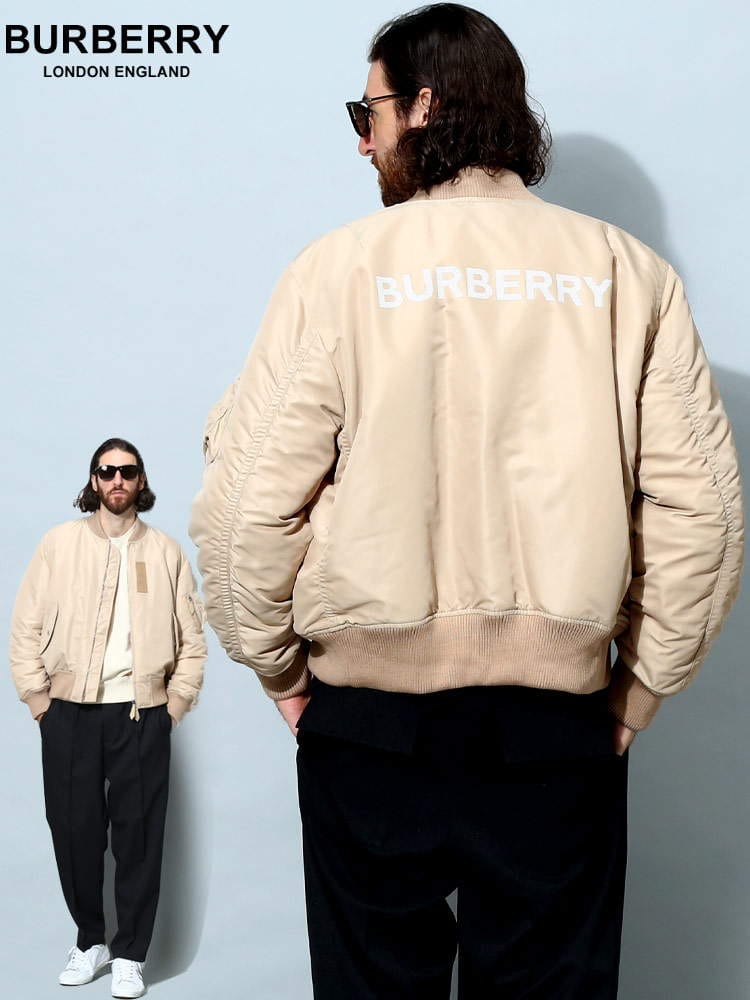 バーバリー メンズ ブルゾン BURBERRY ブランド アウター 中綿 ロゴ バックロゴ ボマージャケット BB8054485