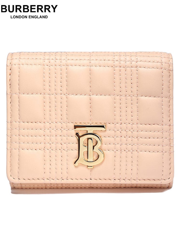 バーバリー レディース 財布 BURBERRY ブランド 折り財布 ミニ キルティングレザー スモール ローラ フォールディングウォレット レザー BBL8056100