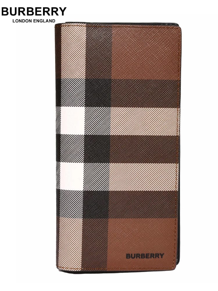バーバリー メンズ 財布 BURBERRY ブランド ウォレット 長財布 ロゴ サイフ チェック コンチネンタル プレゼント ギフト BB8052803