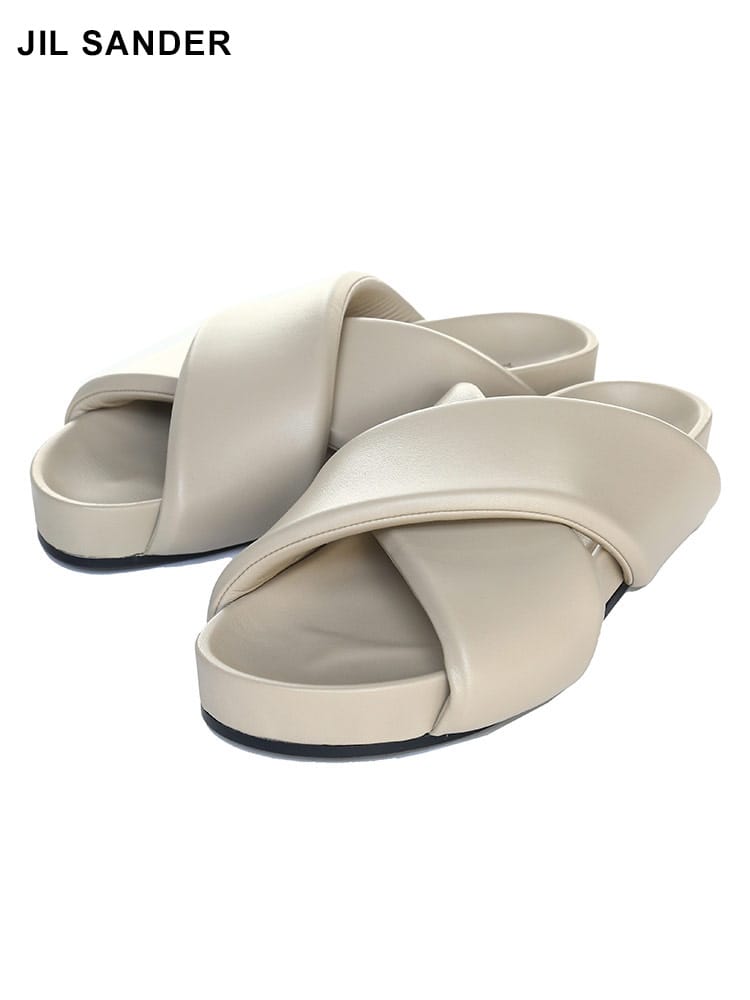 JIL SANDER (ジルサンダー) クロスストラップ スライドサンダル メンズ ブランド JL32WP0001P5057