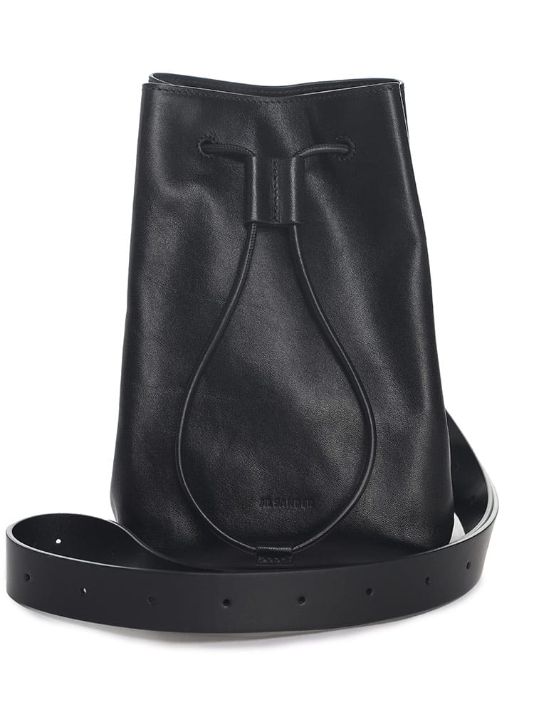 JIL SANDER (ジルサンダー) レザー ドローストリング クロスボディバッグ JL26WG0006P5475