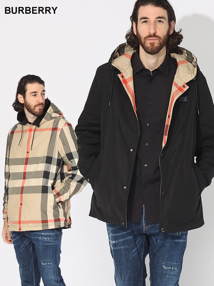 BURBERRY (バーバリー) チェック リバーシブル フーデッドジャケット BB8043403 ブランド メンズ 男性 アウター
