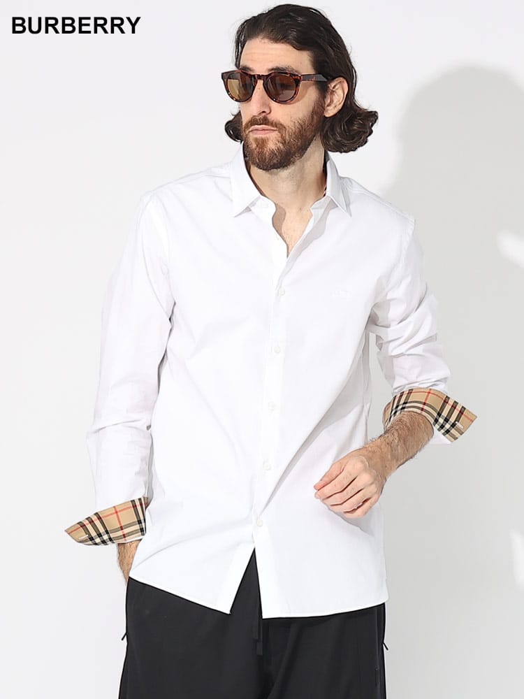 BURBERRY (バーバリー) EKD ストレッチコットン シャツ BB8071465 ブランド メンズ 男性 トップス