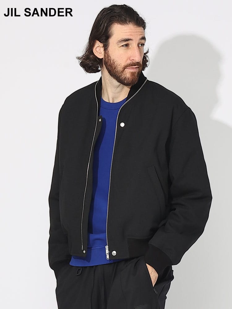 JIL SANDER (ジルサンダー) 無地 ダブルジップ ジャケット JLBN0004J70018 ブランド メンズ 男性 アウター