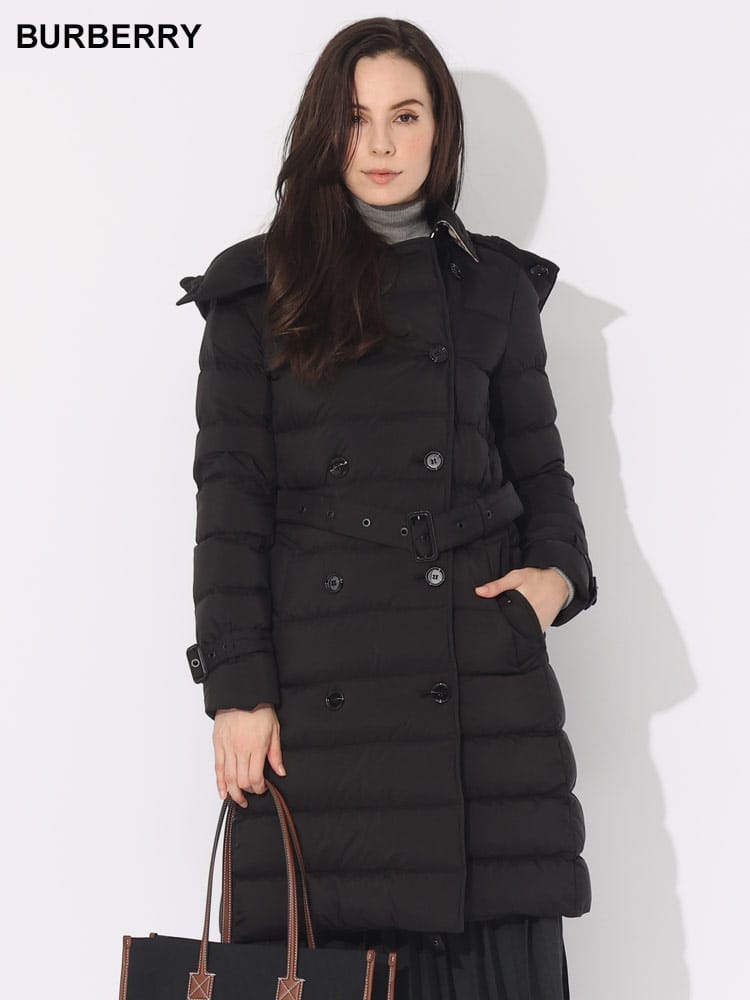 BURBERRY (バーバリー) ナイロン フーデッド パファーコート 
