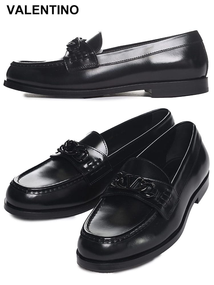 VALENTINO (ヴァレンティノ) Vロゴチェーン ローファー VL3Y2S0G03GIS ブランド メンズ 男性 シューズ