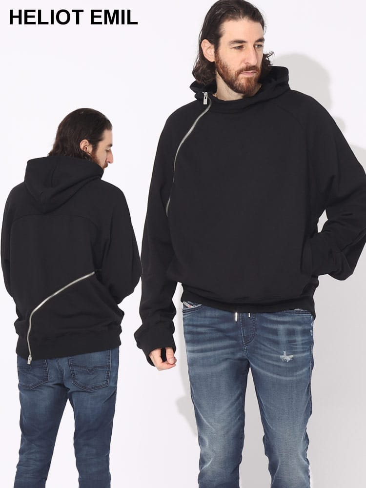 HELIOT EMIL (エリオット・エミル) ジップデザイン プルオーバー パーカー HTM08055 ブランド メンズ 男性 トップス