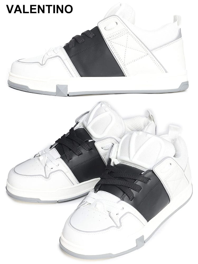VALENTINO (ヴァレンティノ) オープンスケート カーフスキン ファブリック スニーカー VL3Y2S0F89YPB ブランド メンズ 男性 シューズ