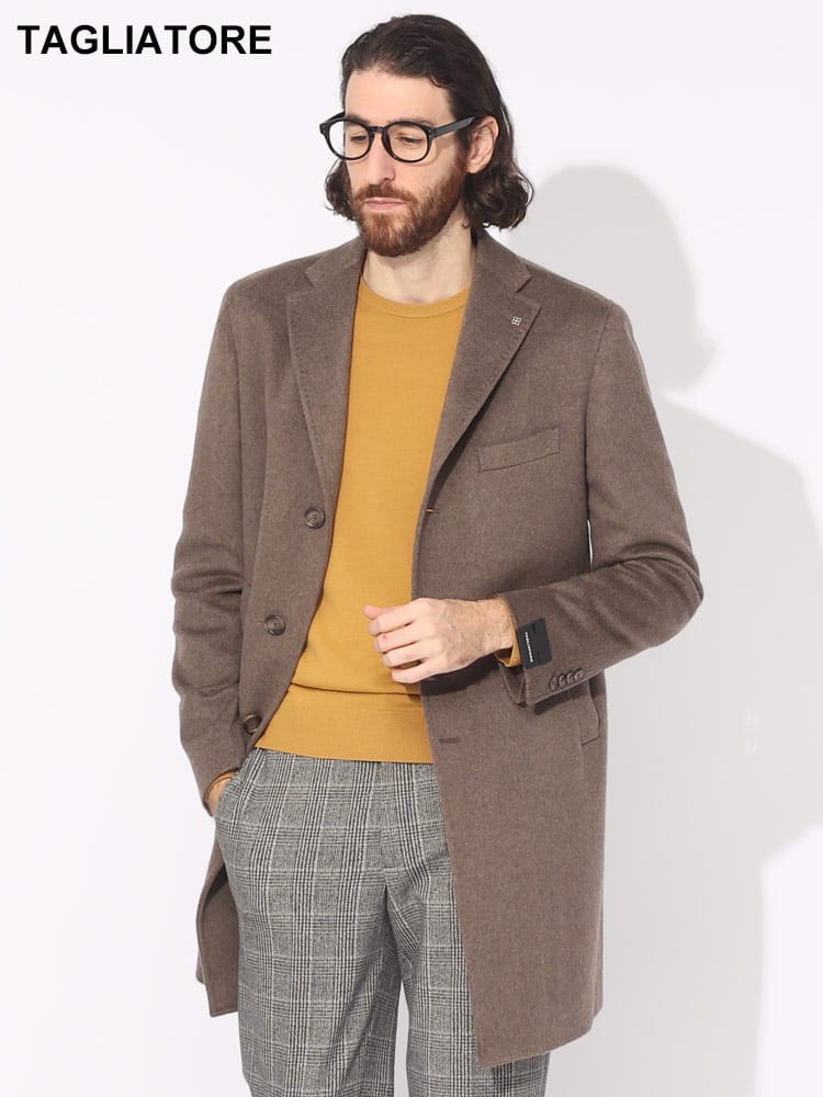 TAGLIATORE (タリアトーレ) カシミヤ シングル コート TGCFBM13220012U ブランド メンズ 男性 アウター