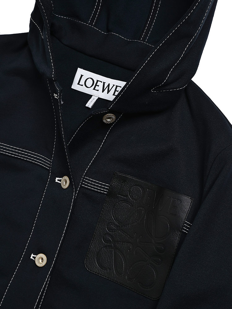 LOEWE (ロエベ) ポケット フード ジャケット CROPPED WORKWEAR LELS359Y02XA9 レデ【サカゼン公式通販】