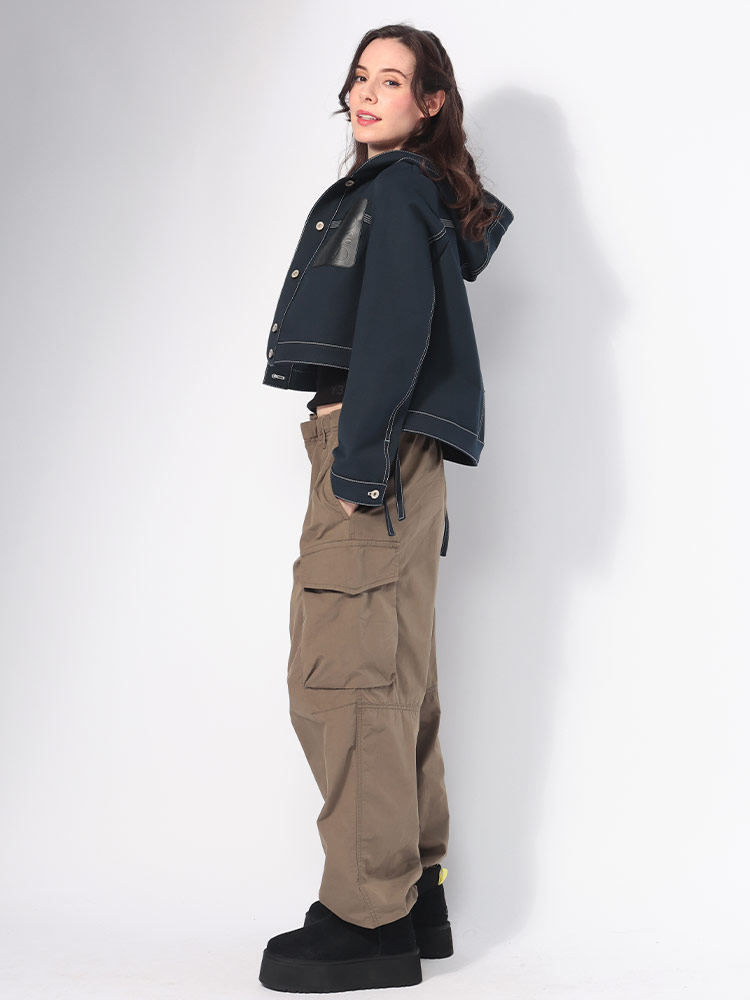 LOEWE (ロエベ) ポケット フード ジャケット CROPPED WORKWEAR LELS359Y02XA9 レデ【サカゼン公式通販】