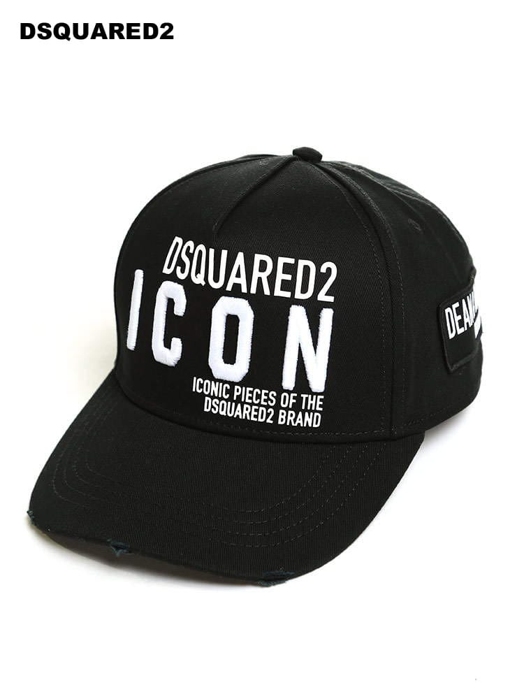 DSQUARED2 (ディースクエアード) コットン ICON刺繍 キャップ D2BCM029005C001