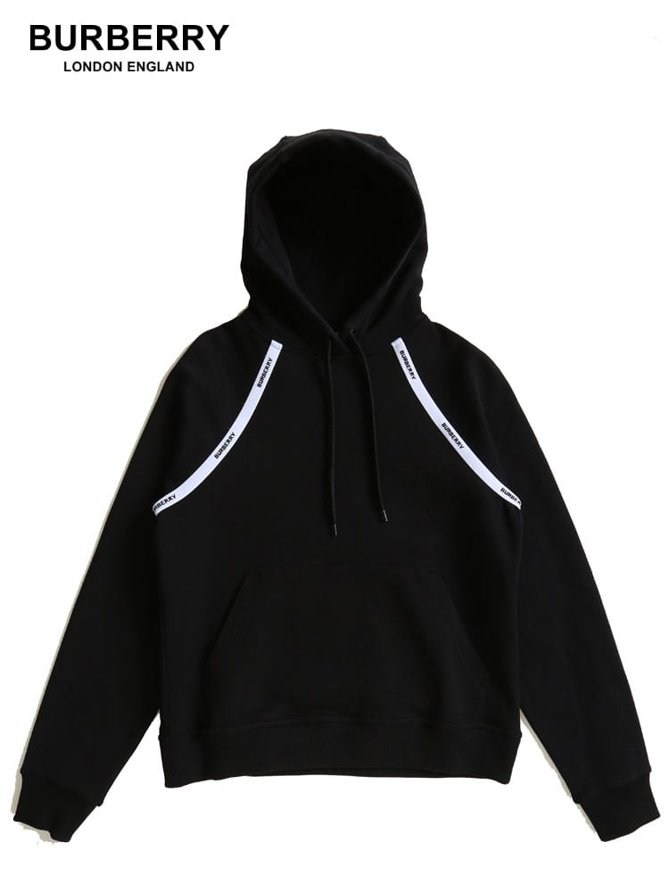 BURBERRY (バーバリー) ロゴテープ プルオーバー オーバーサイズ パーカー BBL8039540 レディース ロゴ ブランド