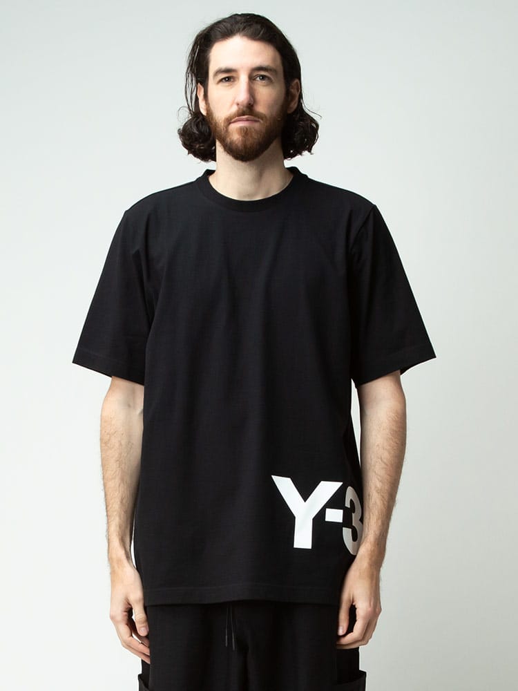 Y-3 (ワイスリー) 裾BIGロゴ クルーネック 半袖 Tシャツ Y3HG6093