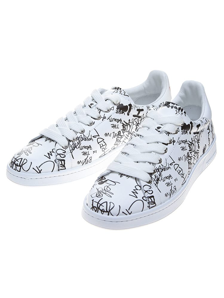 DSQUARED2 (ディースクエアード) スケッチモチーフプリント ローカットスニーカー D2SNM01750150