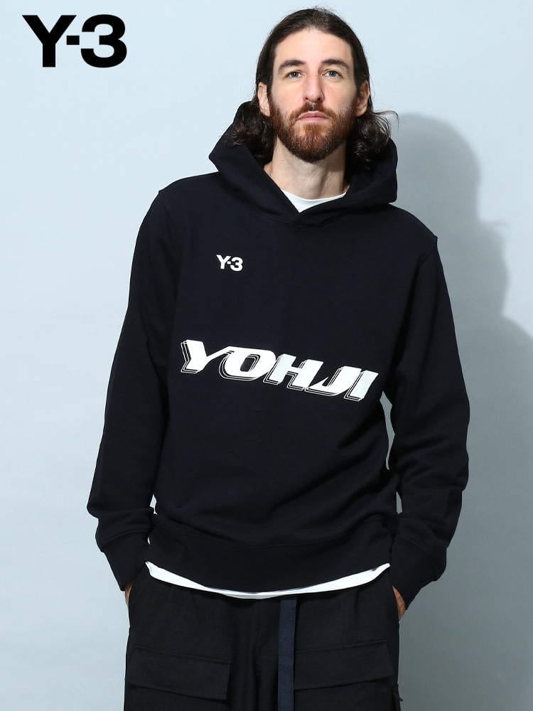 ワイスリー メンズ パーカー Y-3 ブランド フーディー トップス 長袖 スウェット ロゴ プリント Y3HT4732