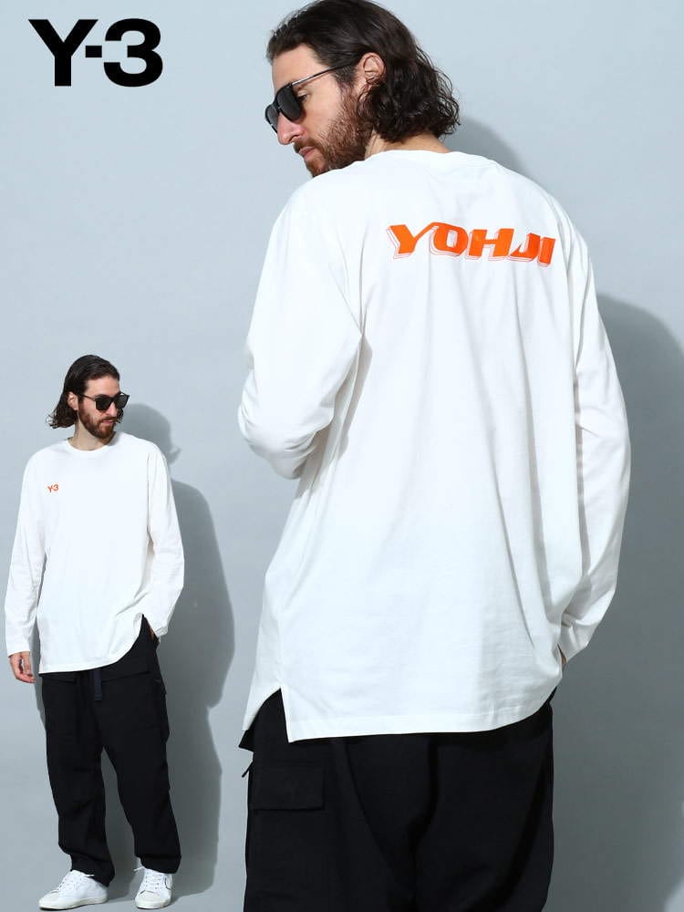 ワイスリー メンズ Tシャツ 長袖 Y-3 ブランド ロンT トップス ロゴ バックロゴ プリント Y3HT4733