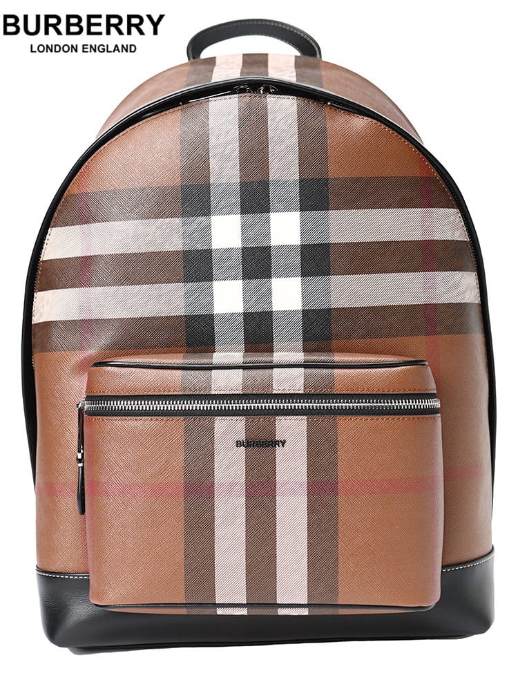 バーバリー メンズ バッグ BURBERRY ブランド 鞄 リュック バックパック エグザジェレイティッドチェック＆レザー レディース BB8051414