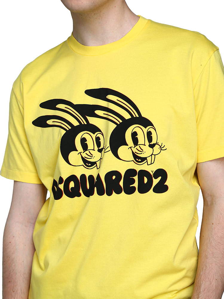 ディースクエアード メンズ Tシャツ 半袖 DSQUARED2 ブランド トップス シャツ カットソー プリント ロゴ 【サカゼン公式通販】