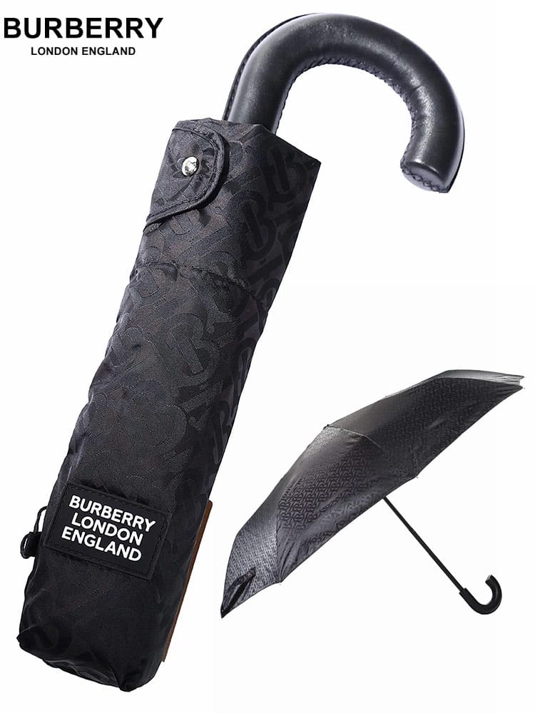 【オンラインストア限定】 バーバリー レディース 傘 BURBERRY ブランド 折りたたみ傘 折り畳み 雨具 モノグラムプリント フォールディングアンブレラ ギフト BBL8024788