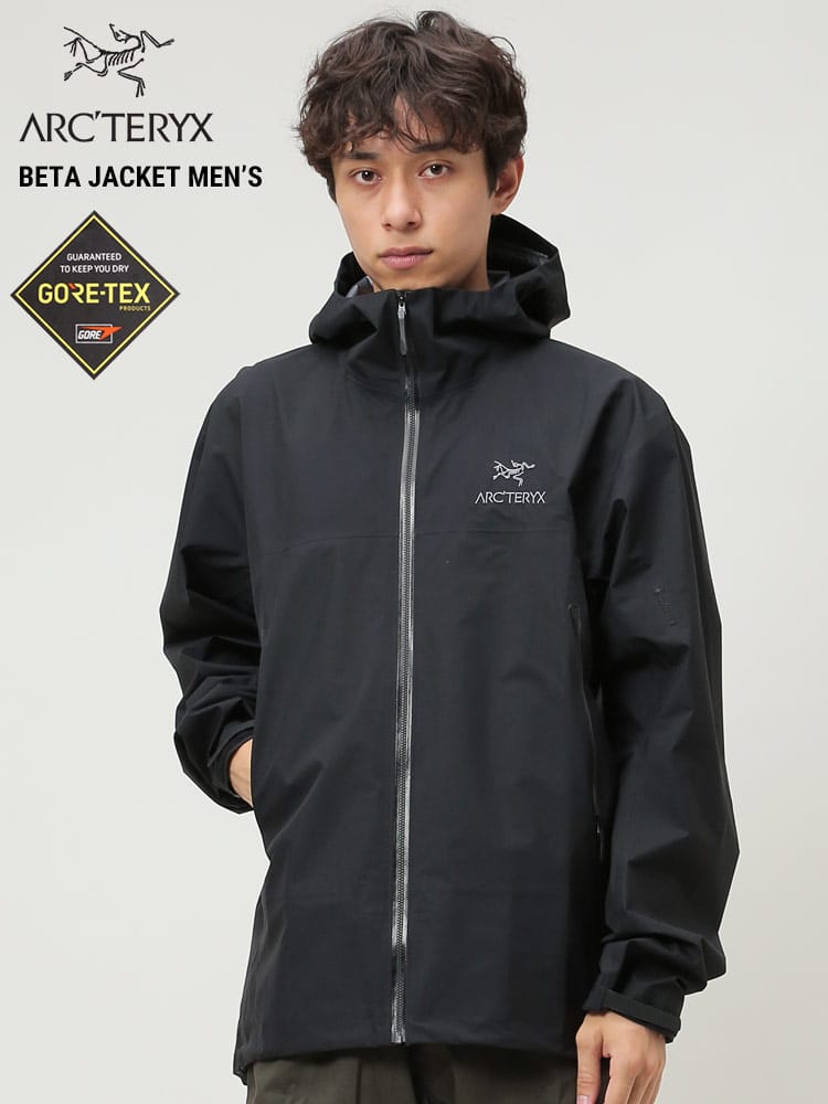 ARC'TERYX (アークテリクス) GORE-TEX ロゴ刺繍 フルジップ ジャケット BETA JACKET