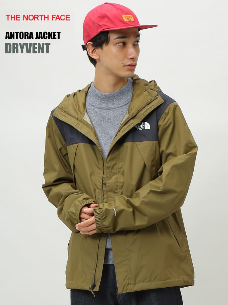 THE NORTH FACE (ザ ノースフェイス) ロゴプリント フルジップ マウンテンパーカー DRYVENT ANTORA JACKET
