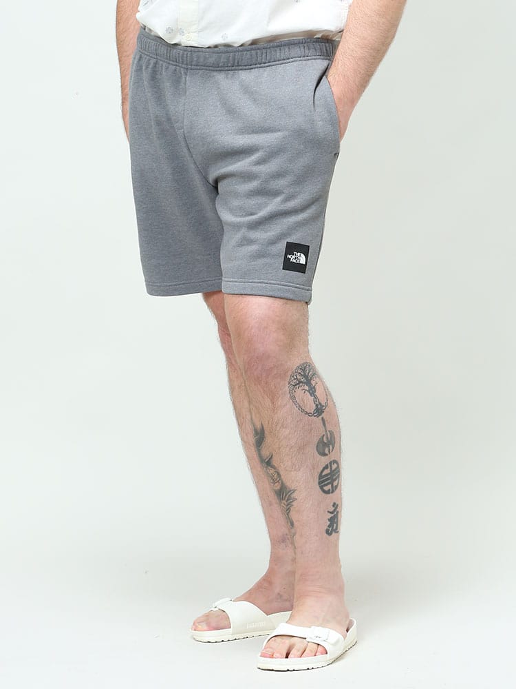 大きいサイズ メンズ THE NORTH FACE (ザ ノースフェイス) 裏起毛 ワンポイント ショートパンツ M NEVER STOP SHORT