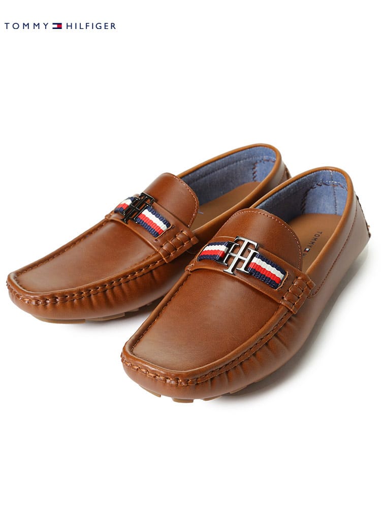 トミーヒルフィガー メンズ シューズ TOMMY HILFIGER  ブランド 靴 スリッポン 革靴 ローファー ドライビングシューズ ロゴ TMATINO