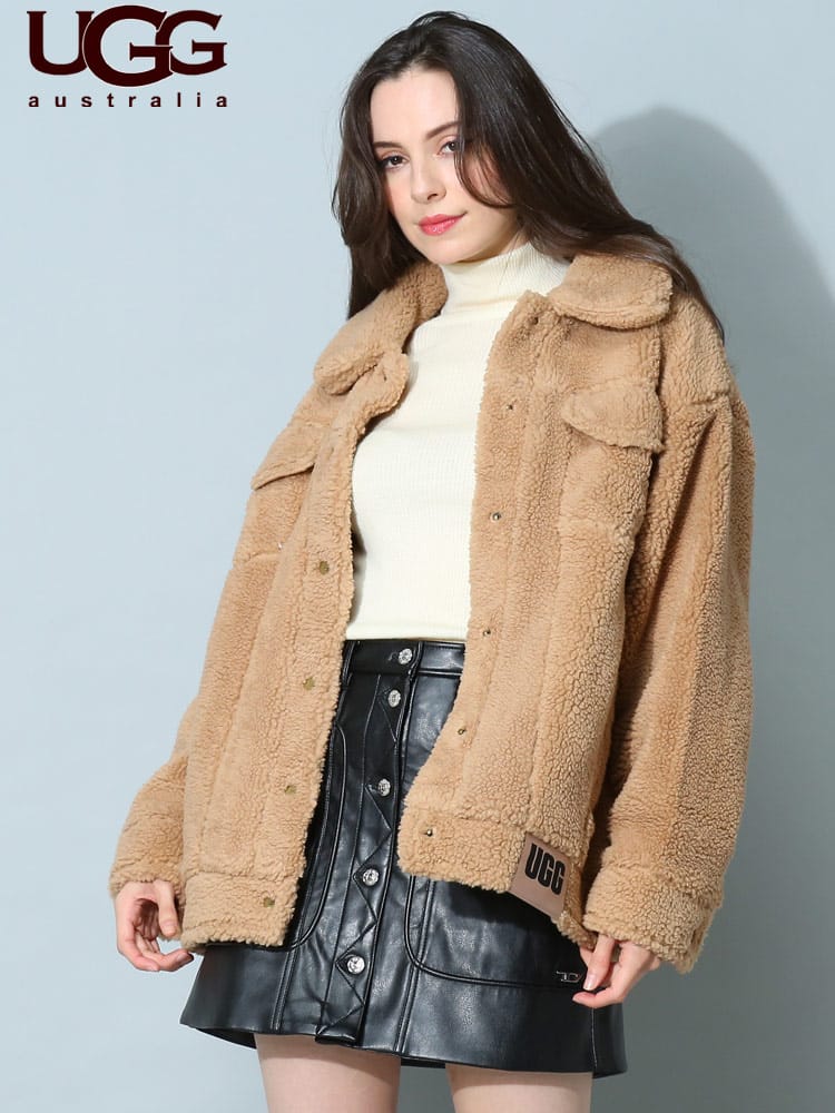 アグ オーストラリア レディース ブルゾン UGG Australia ブランド ボア トラッカージャケット アウター Frankie Sheapa Trucker Jacket UGGL1113951A