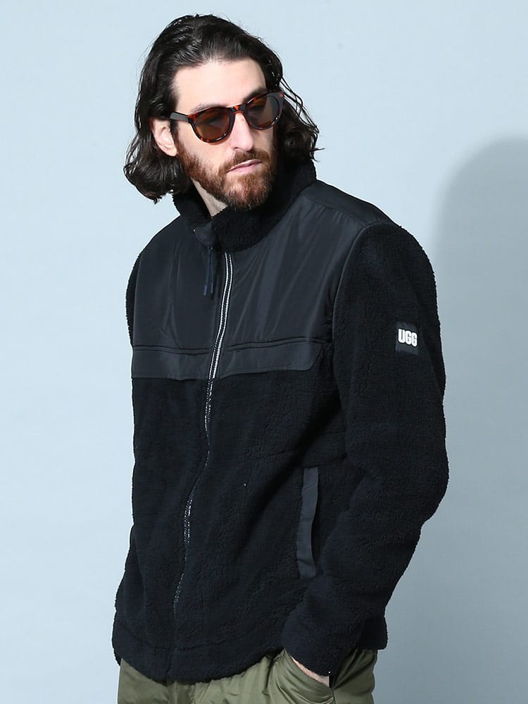 アグ オーストラリア メンズ ブルゾン UGG Australia ブランド ボアジャケット アウター ボア SETH BLOCKED SHERPA JACKET UGG1132419