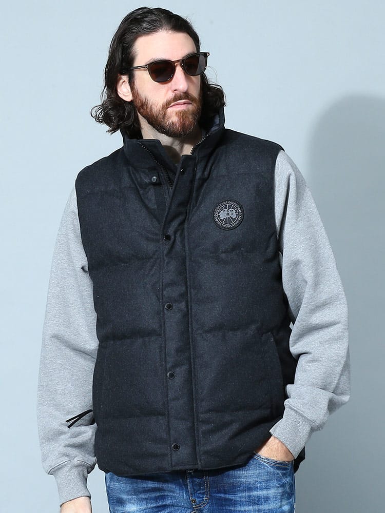 カナダグース メンズ ベスト CANADA GOOSE ブランド ダウンベスト アウター スタンド ダウン 防寒 ウール Garson Vest Wool CG4151M1