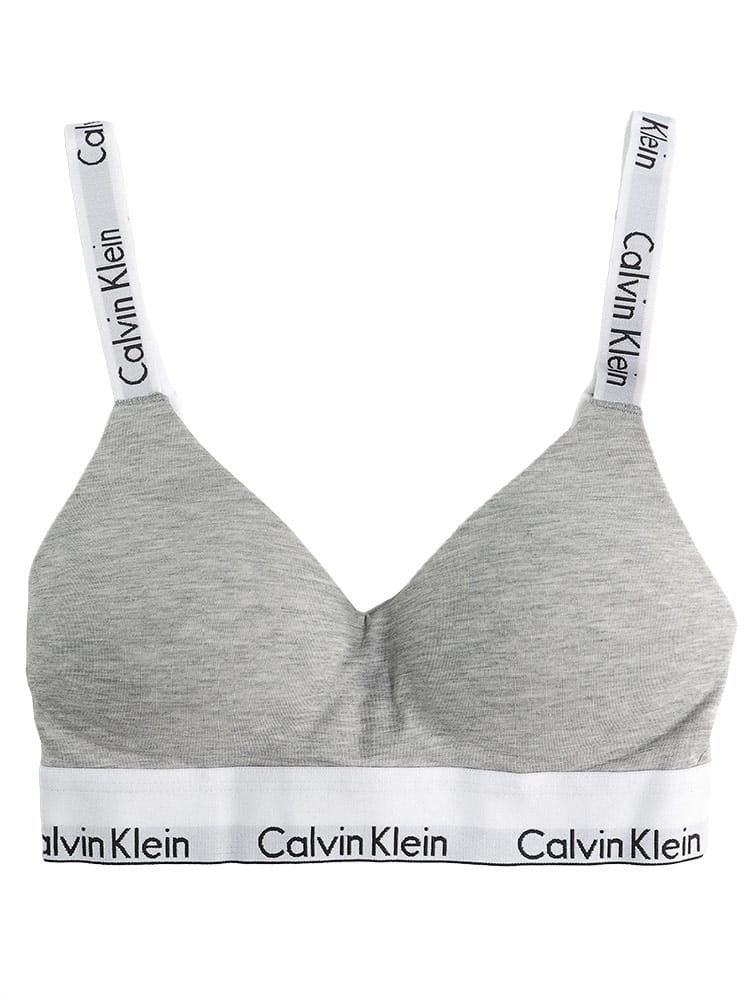 Calvin Klein (カルバンクライン) ロゴストラップ ノンワイヤー ライトリーブラレット CKLQF7059 ブランド レディース 女性 下着