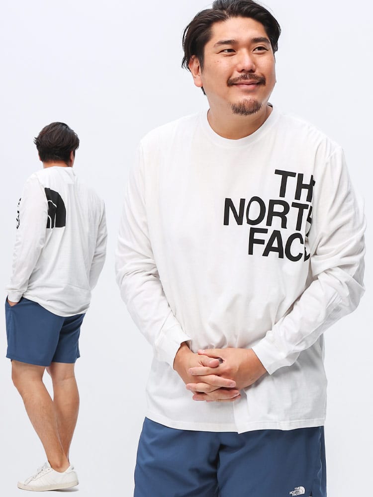 長袖 Tシャツ BIGロゴ クルーネック ロングスリーブ L/S BRAND PROUD TEE NF0A84FUD22 トップス ロンT 大きいサイズ メンズ