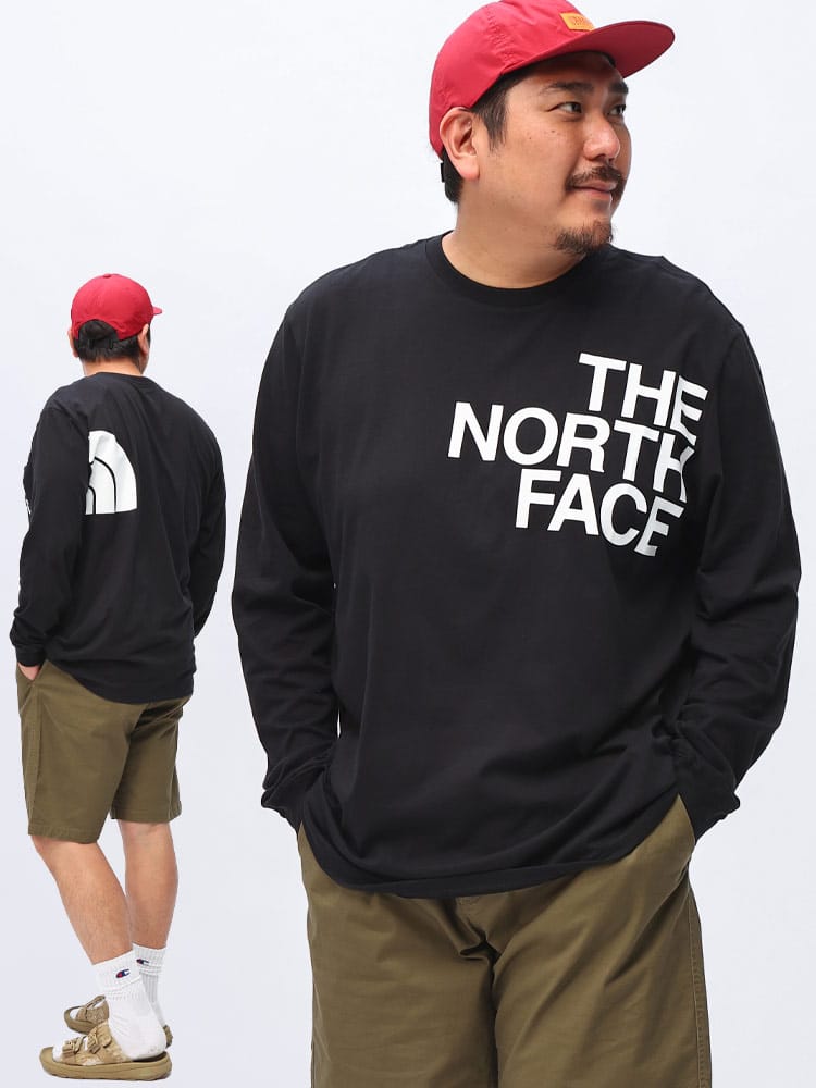 長袖 Tシャツ BIGロゴ クルーネック ロングスリーブ L/S BRAND PROUD TEE NF0A84FUD22 トップス ロンT 大きいサイズ メンズ