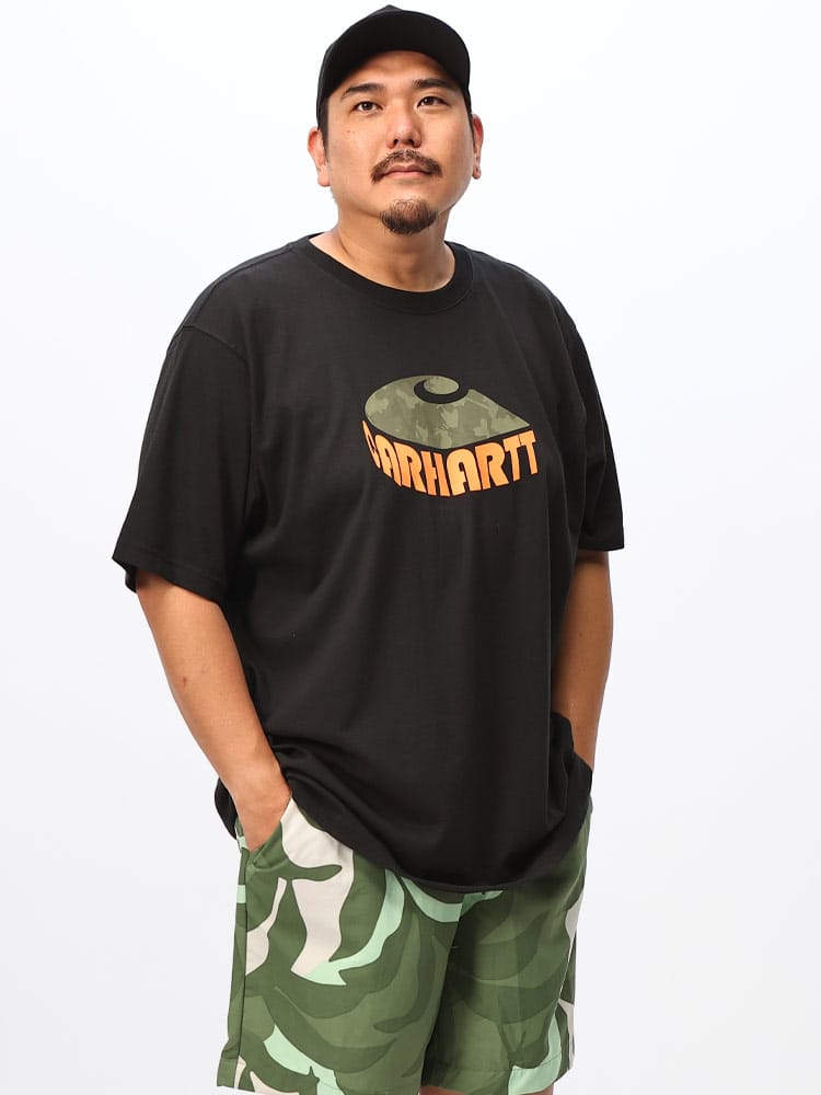 半袖 Tシャツ グラフィックプリント リラックスフィット ヘビーウェイト コットン 大きいサイズ メンズ