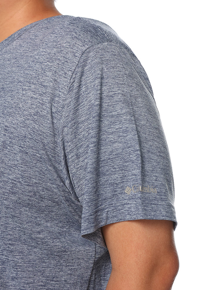 半袖 Tシャツ ストレッチ 吸湿速乾 UPF50 フロントロゴ クルーネック スポーツ ランニング ジム 大きいサイズ |  大きいサイズの服【サカゼン公式通販】