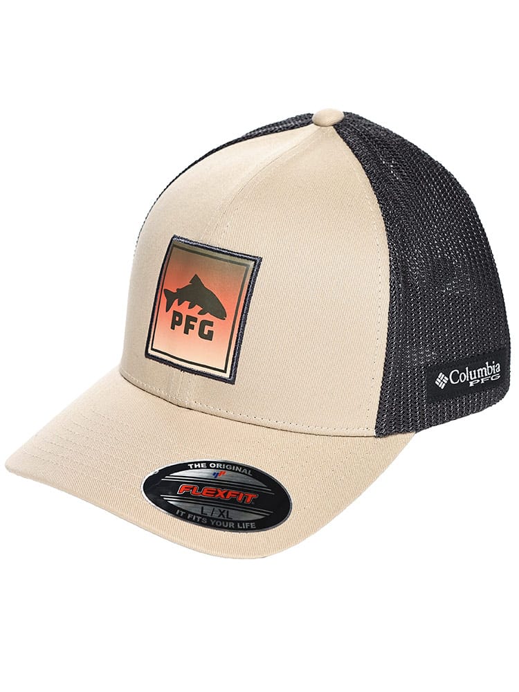 ワークキャップ PFGパッチ メッシュキャップ FLEXFIT 帽子 大きいサイズ メンズ