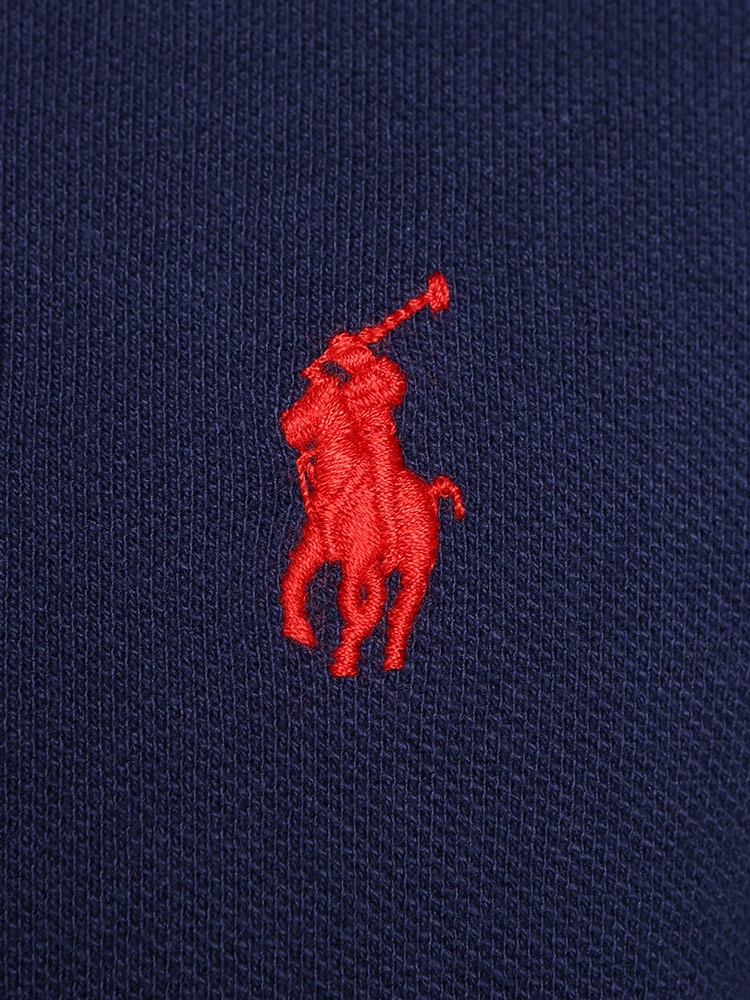 POLO RALPH LAUREN (ポロラルフローレン) コットン100％ 鹿の子 ロゴ刺繍 半袖 ポロシャツ CUS【サカゼン公式通販】