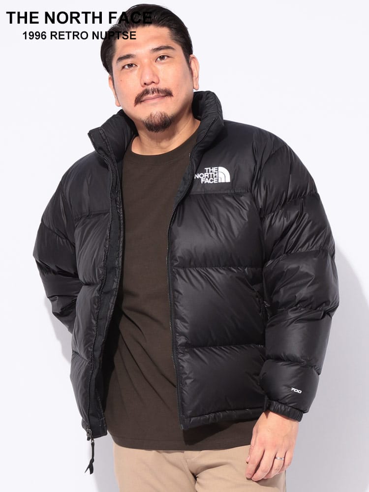 【WEB先行値下げ】ダウンジャケット ロゴ刺繍 切り替え フルジップ 700フィル 1996 RTRO NPSE JKT アウター ブルゾン 防寒 秋 冬 大きいサイズ メンズ