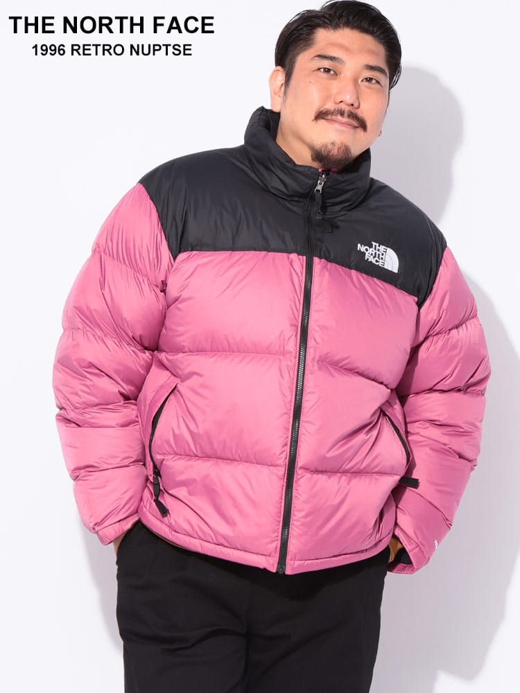 【WEB先行値下げ】ダウンジャケット ロゴ刺繍 切り替え フルジップ 700フィル 1996 RTRO NPSE JKT アウター ブルゾン 防寒 秋 冬 大きいサイズ メンズ