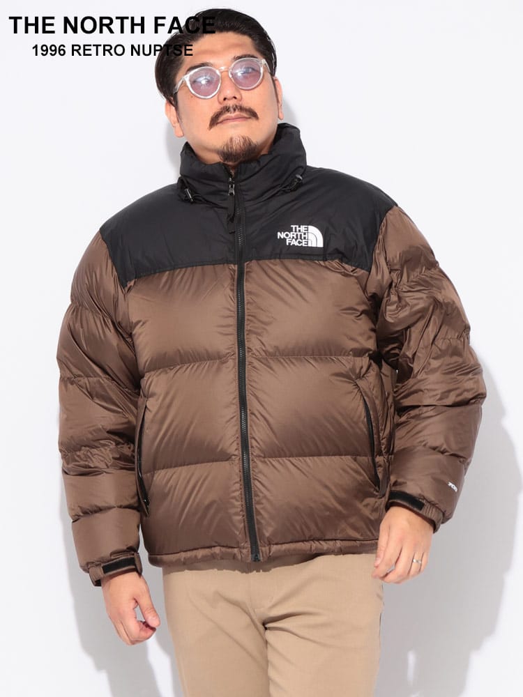 【WEB先行値下げ】ダウンジャケット ロゴ刺繍 切り替え フルジップ 700フィル 1996 RTRO NPSE JKT アウター ブルゾン 防寒 秋 冬 大きいサイズ メンズ