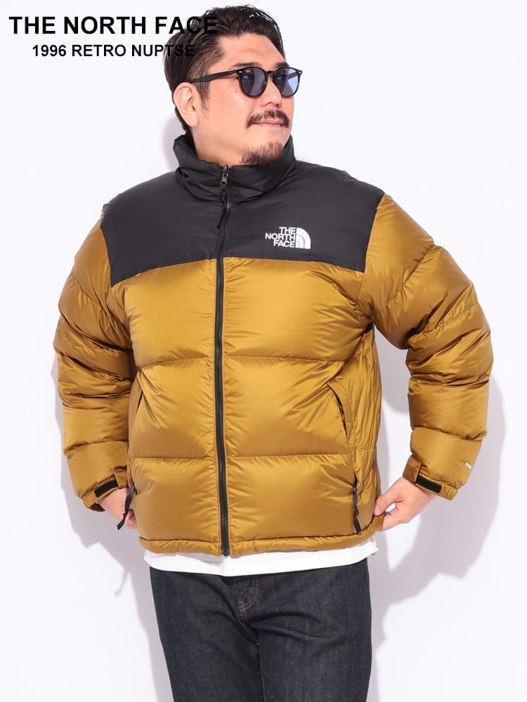 【WEB先行値下げ】ダウンジャケット ロゴ刺繍 切り替え フルジップ 700フィル 1996 RTRO NPSE JKT アウター ブルゾン 防寒 秋 冬 大きいサイズ メンズ