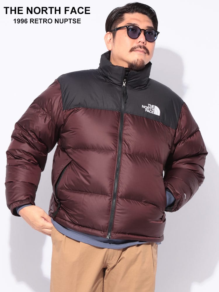 【WEB先行値下げ】ダウンジャケット ロゴ刺繍 切り替え フルジップ 700フィル 1996 RTRO NPSE JKT アウター ブルゾン 防寒 秋 冬 大きいサイズ メンズ