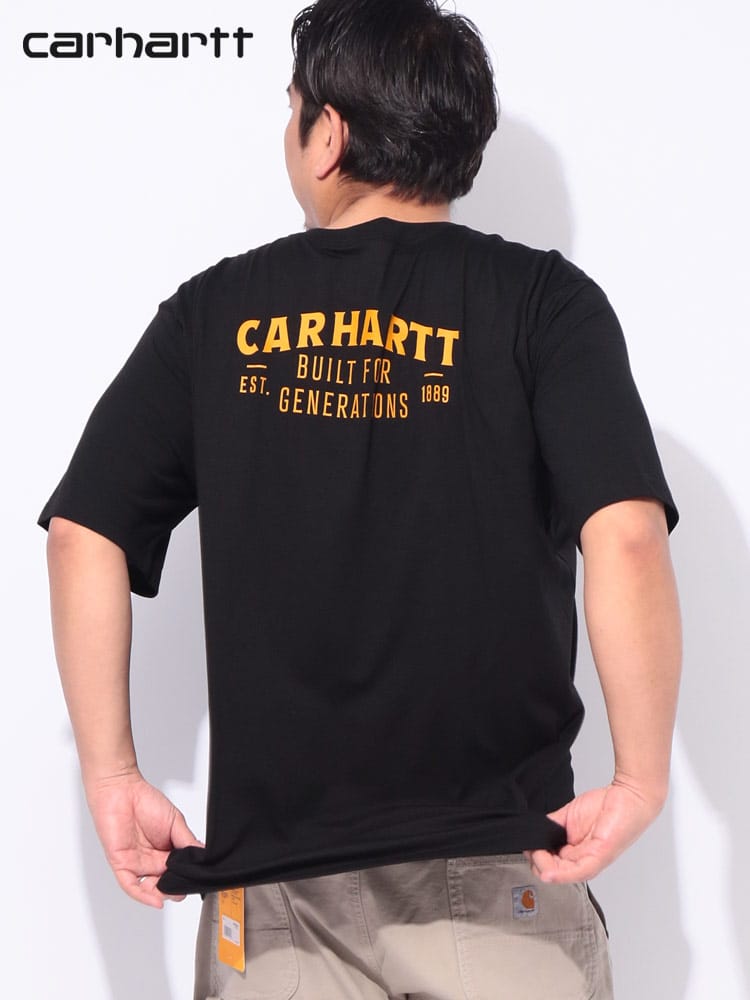 ワンポイントポケット バックロゴ クルーネック 半袖 Tシャツ RELAXED FIT LIGHTWEIGHT S/S POCKET 大きいサイズ メンズ