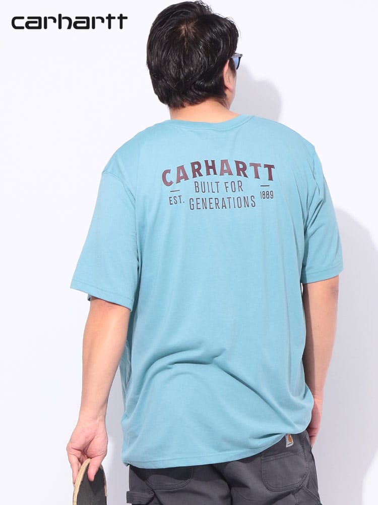 ワンポイントポケット バックロゴ クルーネック 半袖 Tシャツ RELAXED FIT LIGHTWEIGHT S/S POCKET 大きいサイズ メンズ