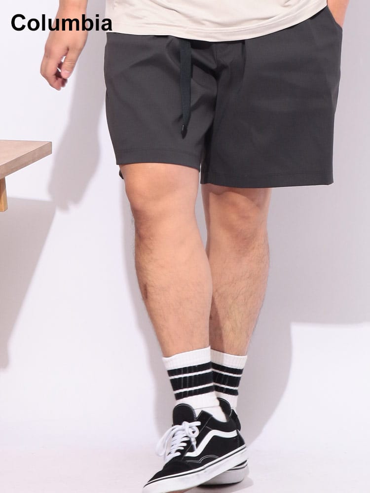 撥水 オムニシールド ウエストベルト付 ランドローマー リップストップ ショートパンツ 大きいサイズ メンズ