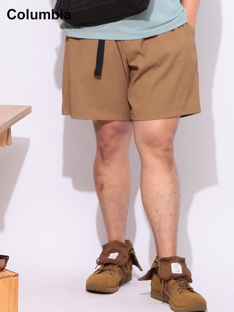 撥水 オムニシールド ウエストベルト付 ランドローマー リップストップ ショートパンツ 大きいサイズ メンズ