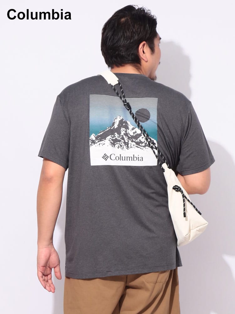 吸湿速乾 オムニウィック アーバンハイクグラフィック クルーネック 半袖 Tシャツ 大きいサイズ メンズ